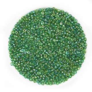 Бисер зеленый хамелеон, упаковка 50г оптом
