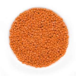 Бисер оранжевый, упаковка 50г оптом