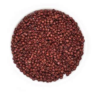 Бисер коричнево-бордовый, упаковка 50г оптом