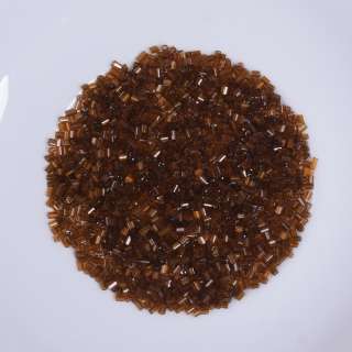 Бисер коричневый прозрачный, упаковка 50г оптом