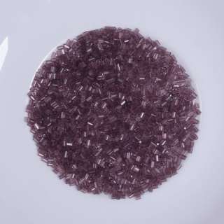 Бисер коричнево-бордовый прозрачный, упаковка 50г оптом