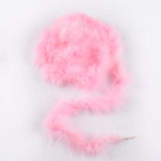Боа из лебяжьего пуха розовое бледное, длина 1,8м оптом