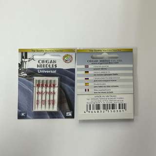 Иглы универсальные MIX ORGAN 70-100 (набор 5 игл) для швейных бытовых машин оптом