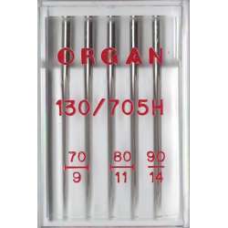 Иглы универсальные MIX ORGAN 70-90 (набор 5 игл) для швейных бытовых машин