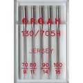 Иглы швейные ORGAN JERSEY ASSORTED 5 игл для бытовых швейных машин оптом