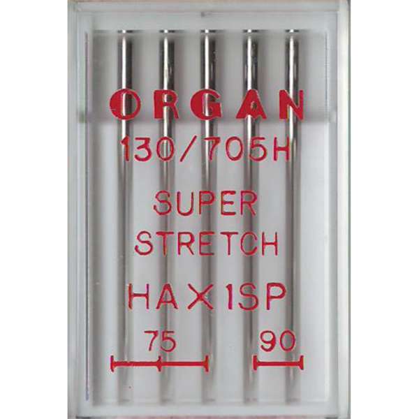 Иглы стрейч ORGAN MIX №75, №90 (набор 5 шт) для бытовых швейных машин оптом