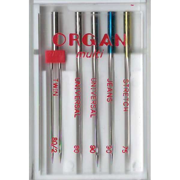 Иглы комби ORGAN MIX (набор 5 шт) для бытовых швейных машин оптом