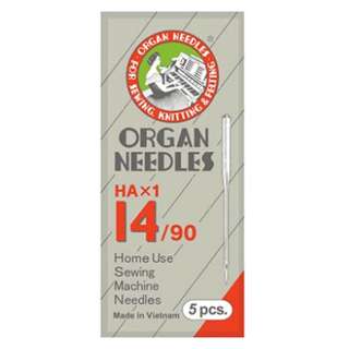 Иглы универсальные ORGAN №90/14 (набор 5 шт) для бытовых швейных машин оптом