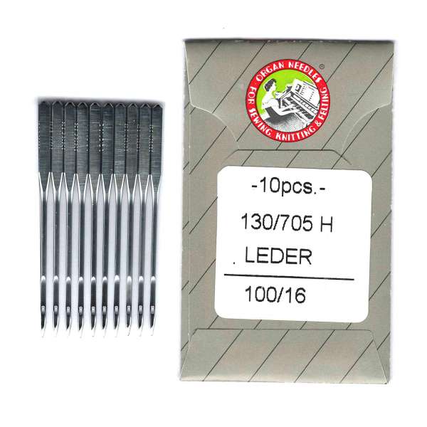 Иглы для кожи ORGAN LEATHER №100/16 (набор 5 шт) для бытовых швейных машин оптом