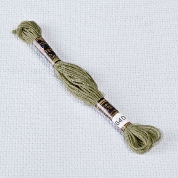 Мулине Bestex 640 8м, Бежево-серый, очень тёмный оптом