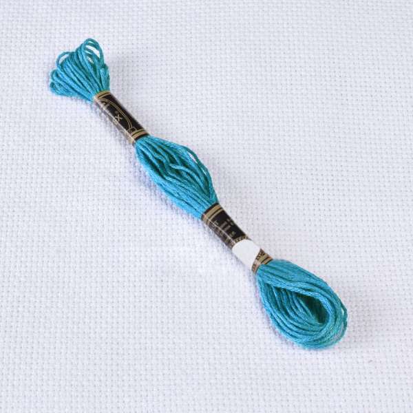 Мулине Bestex 3845 8м, Ярко-бирюзовый, средний оптом