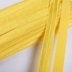 Коса бейка стрейч 15 мм жовта світла