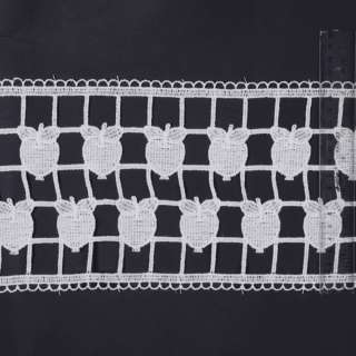 Кружево хлопок италия белое оптом