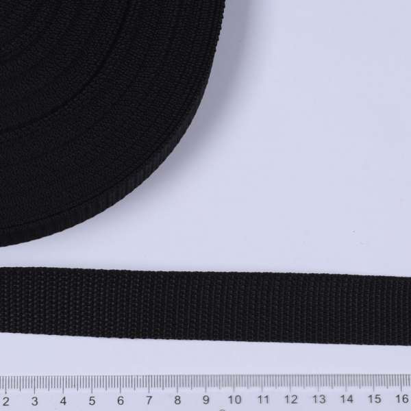 Лента ременная 25мм черная оптом