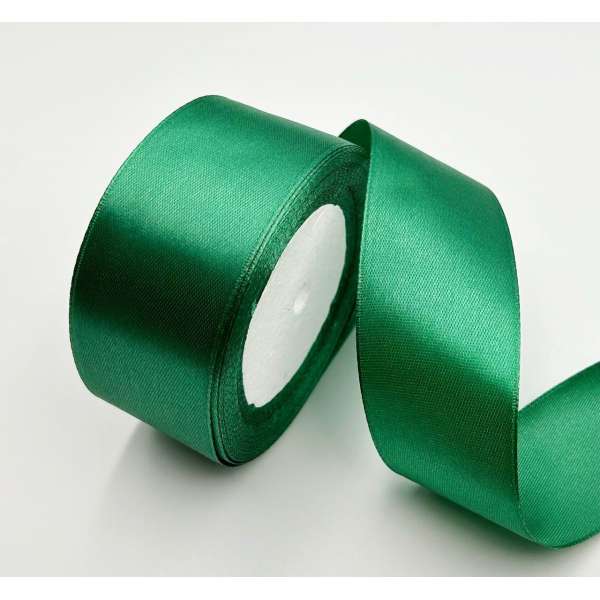 Лента атласная 40мм зеленая оптом