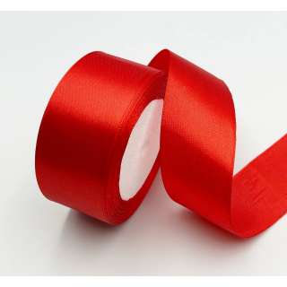 Лента атласная 40мм красная оптом