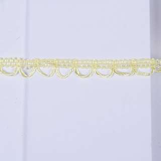 Тесьма петельки 15мм желтая светлая оптом