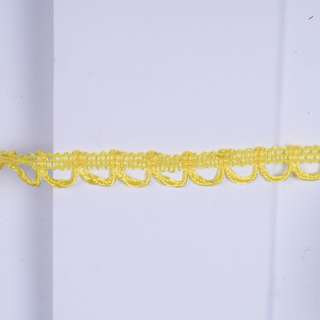 Тесьма петельки 15мм желтая лимонная оптом