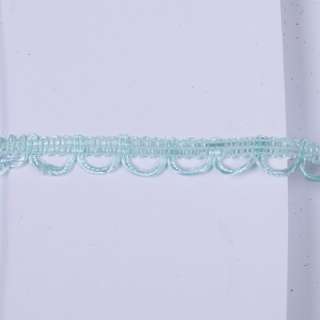 Тесьма петельки 15мм мятная оптом