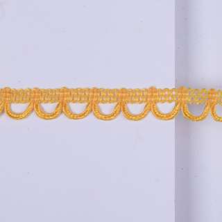 Тесьма петельки 15мм желтая оптом