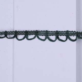 Тесьма петельки 15мм зеленая темная оптом