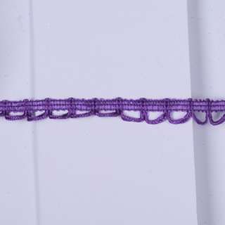 Тесьма петельки 15мм сиреневая темная оптом