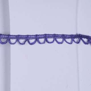 Тесьма петельки 15мм фиолетовая светлая оптом