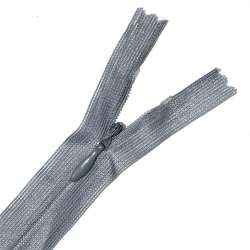 Блискавка потайна М-24 Тип-3 нероз'ємна нейлон сіра з блакитним відтінком