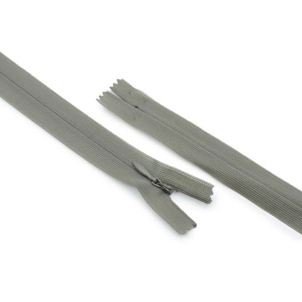Блискавка потайна М-25 Тип-3 нероз'ємна нейлон сіро-оливкова темна оптом