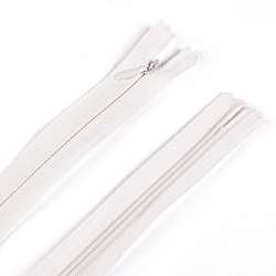 Блискавка потайна М-24 Тип-3 нероз'ємна бавовна фіолетова бліда з рожевим відтінком