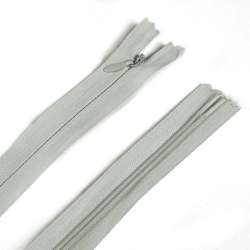 Блискавка потайна М-24 Тип-3 нероз'ємна бавовна сіро-оливково-зелена