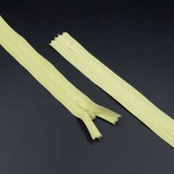 Блискавка потайна М-30 Тип-3 нероз'ємна бавовна жовта бліда