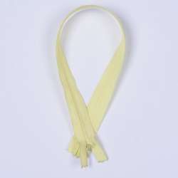 Молния потайная М-40 Тип-3 неразъемная х/б желтая бледная