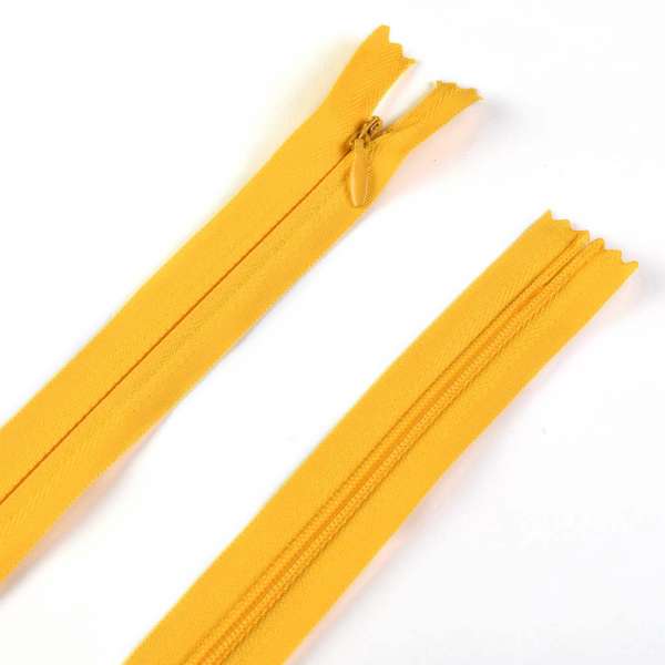 Блискавка потайна М-50 Тип-3 нероз'ємна бавовна жовта оптом