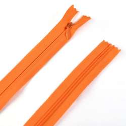 Молния потайная М-50 Тип-3 неразъемная х/б оранжевая