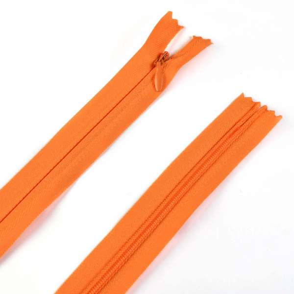 Молния потайная М-50 Тип-3 неразъемная х/б оранжевая оптом