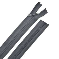 Молния потайная М-50 Тип-3 неразъемная х/б серая антрацит