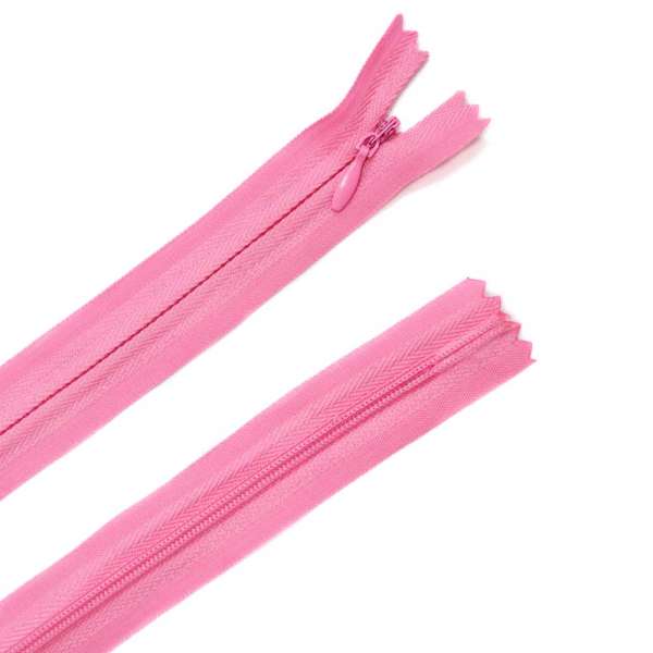 Блискавка потайна М-50 Тип-3 нероз'ємна бавовна рожева оптом