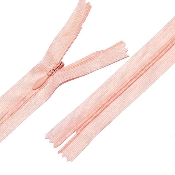 Блискавка потайна М-60 Тип-3 нероз'ємна нейлон чайна троянда оптом