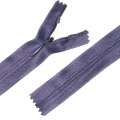 Молния потайная М-60 Тип-3 неразъемная нейлон фиолетово-серая оптом