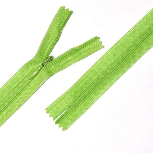 Блискавка потайна М-60 Тип-3 нероз'ємна нейлон салатова оптом