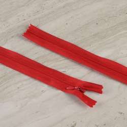 Молния потайная М-17 Тип-3 неразъемная х/б красная