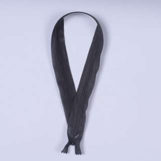 Молния потайная М-50 Тип-3 неразъемная нейлон серая темная оптом