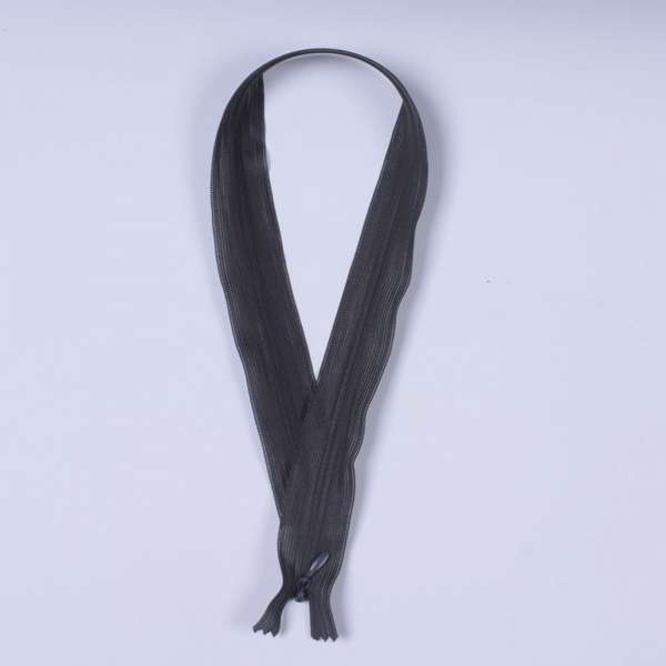 Молния потайная М-50 Тип-3 неразъемная нейлон серая темная оптом