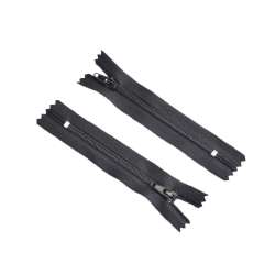 Блискавка спіральна М-9 Тип-3 нероз'ємна бавовна чорна