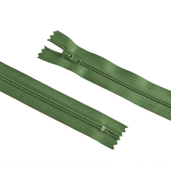 Блискавка спіральна М-20 Тип-3 нероз'ємна бавовна хакі з зеленим відтінком оптом