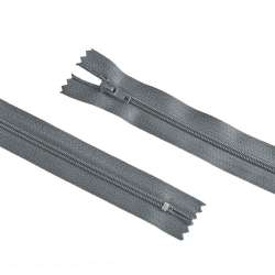 Блискавка спіральна М-20 Тип-3 нероз'ємна бавовна сіра темна