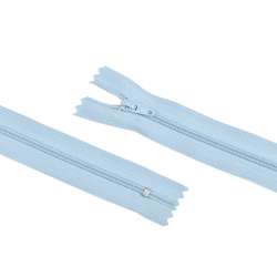 Блискавка спіральна М-20 Тип-3 нероз'ємна бавовна блакитна