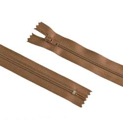 Блискавка спіральна М-20 Тип-3 нероз'ємна бавовна коричнева