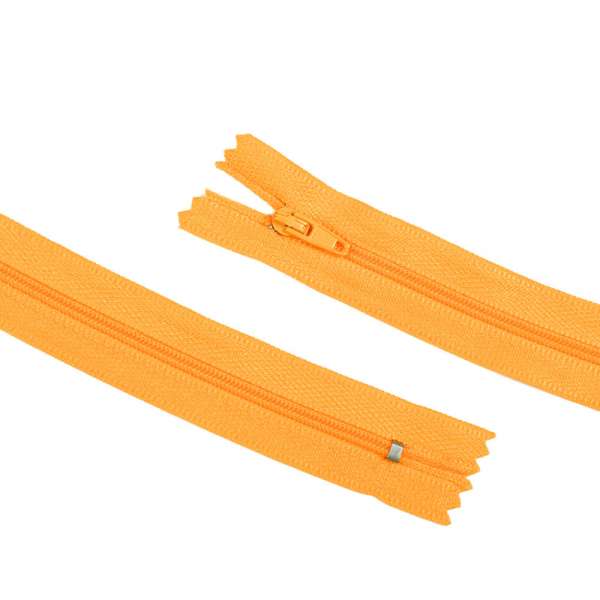 Молния спиральная М-20 Тип-3 неразъемная х/б желто-оранжевая оптом